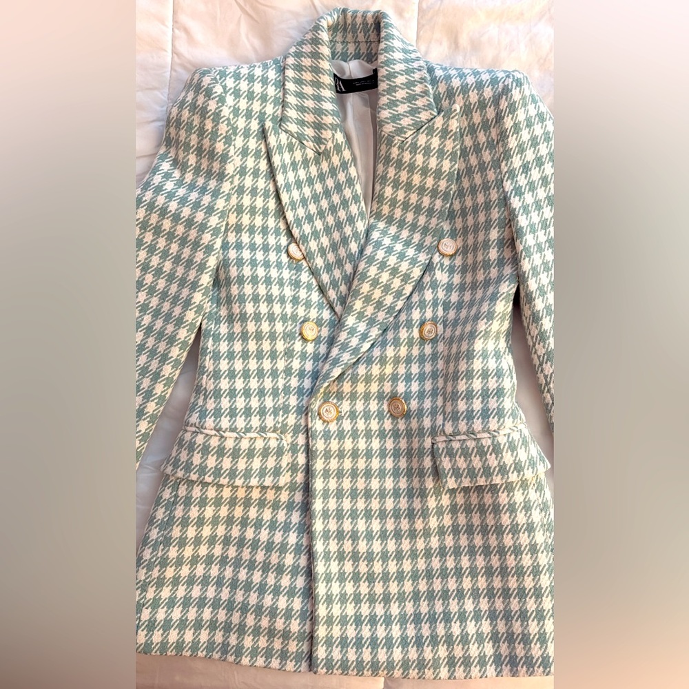 ZARA CHECKERED BLAZER COLLECTION Brand New with Tags